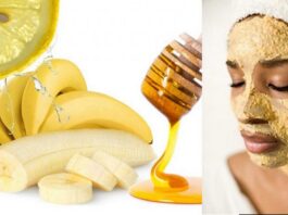 Masque à la banane, citron et miel est un botox naturel magique !